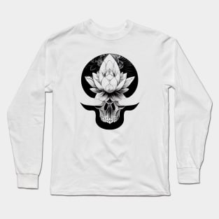 lotus Skull Long Sleeve T-Shirt